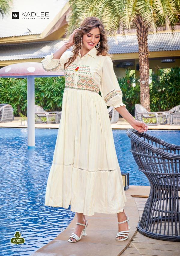 Kadlee Jennifer Designer Wear Rayon Kurti Collection